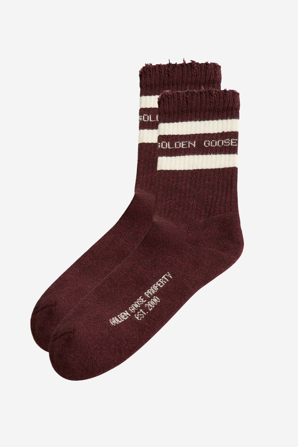 Golden Goose Socks Bordeaux