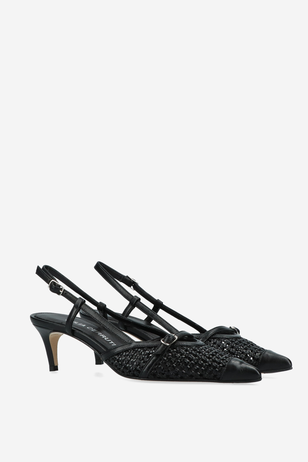 Julia Cerutti Slingbacks Black