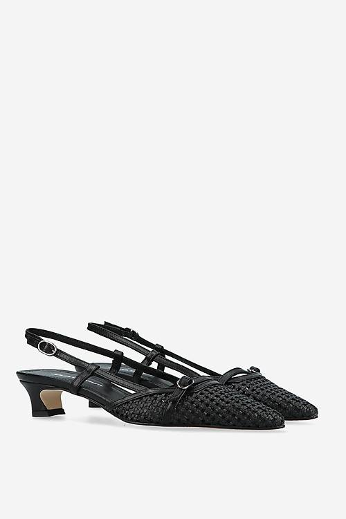 Julia Cerutti Slingbacks Black