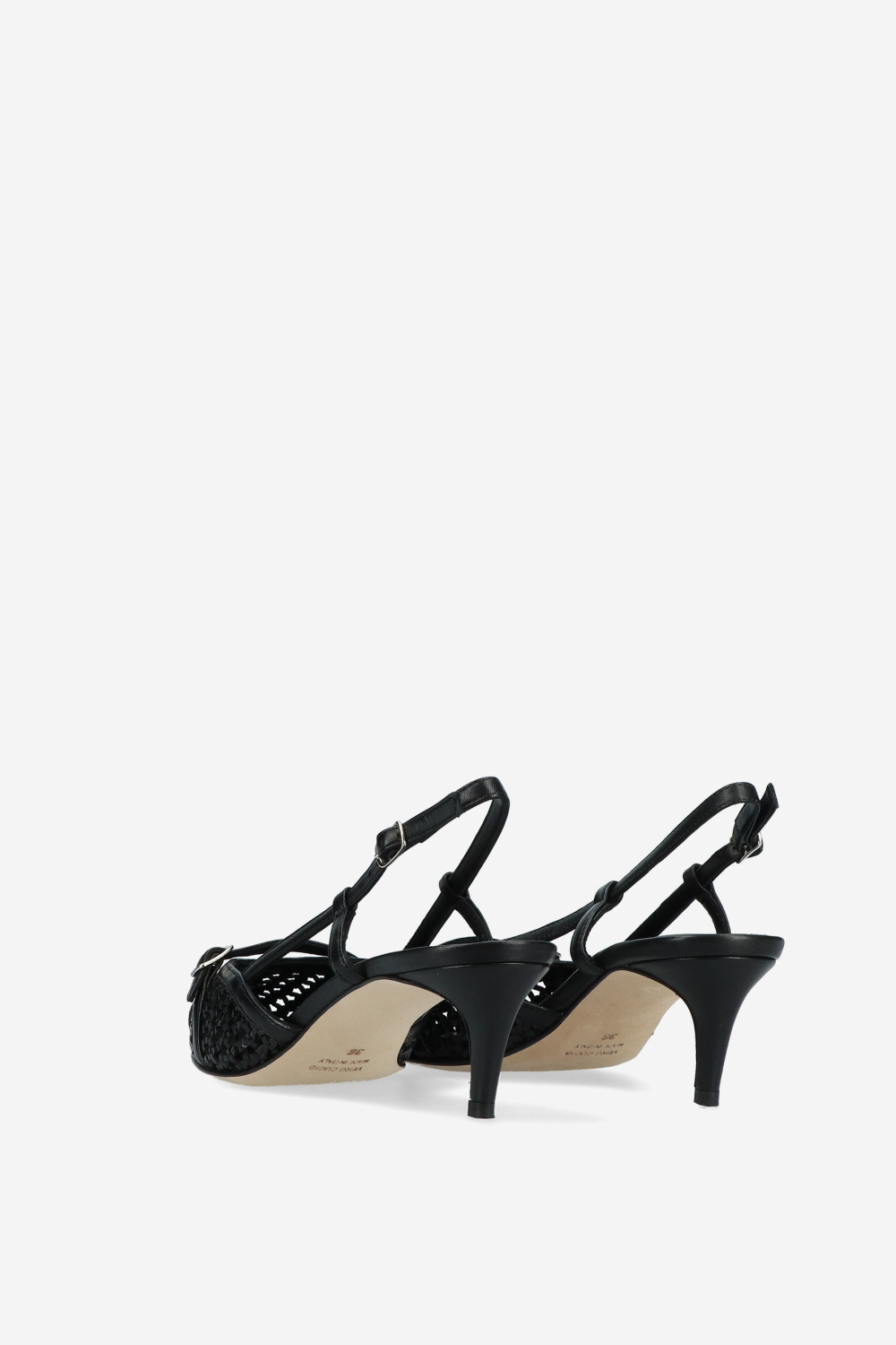 Julia Cerutti Slingbacks Black