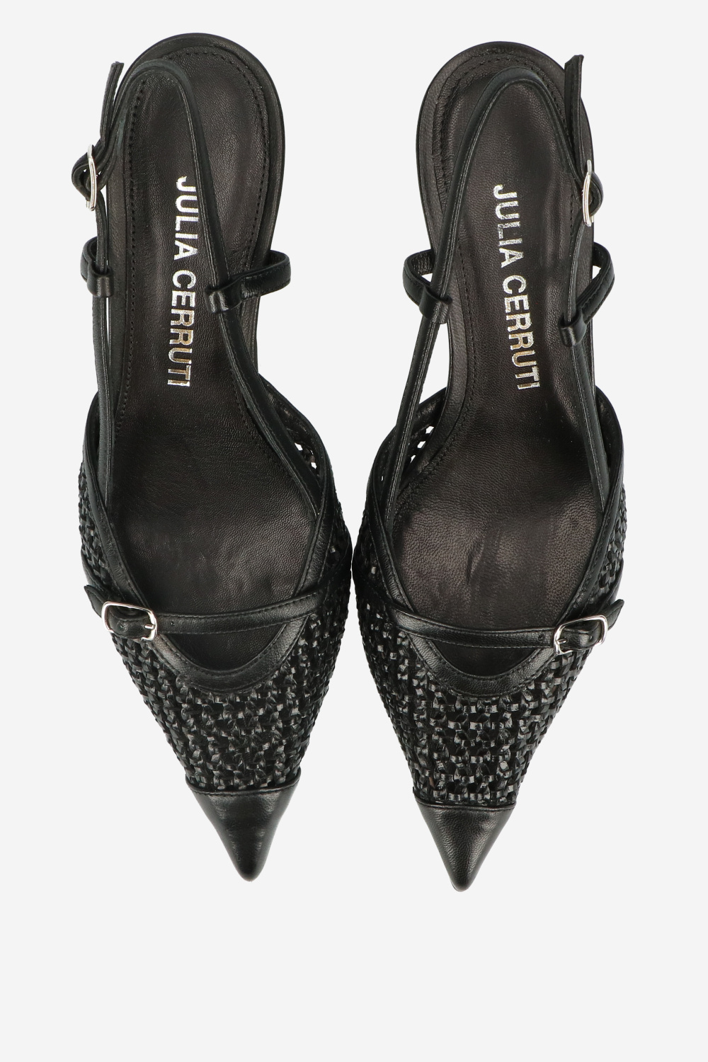 Julia Cerutti Slingbacks Black