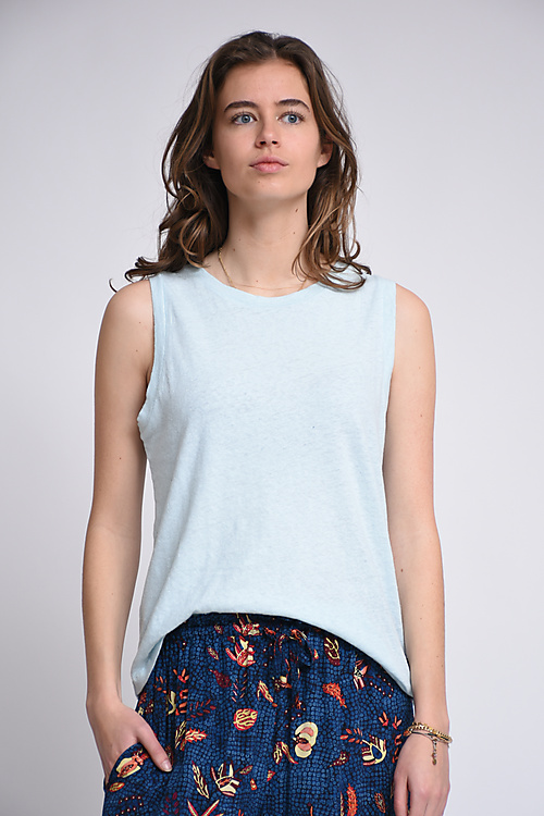 Just a Tee Tops Blauw