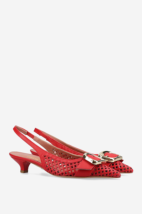 Laura Ricci Slingbacks Red