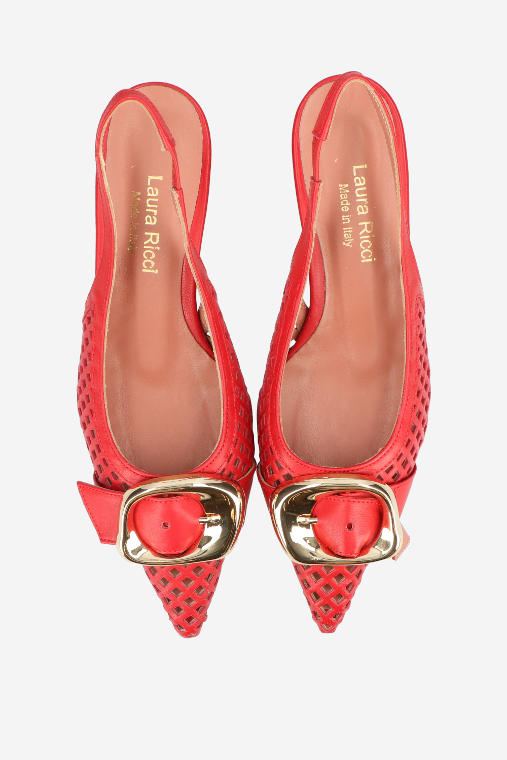 Laura Ricci Slingbacks Red