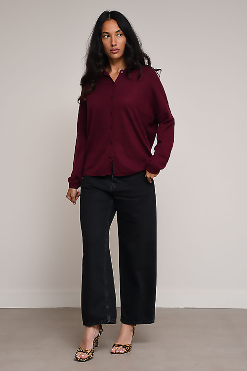 Les tricots de lea Cardigans Bordeaux