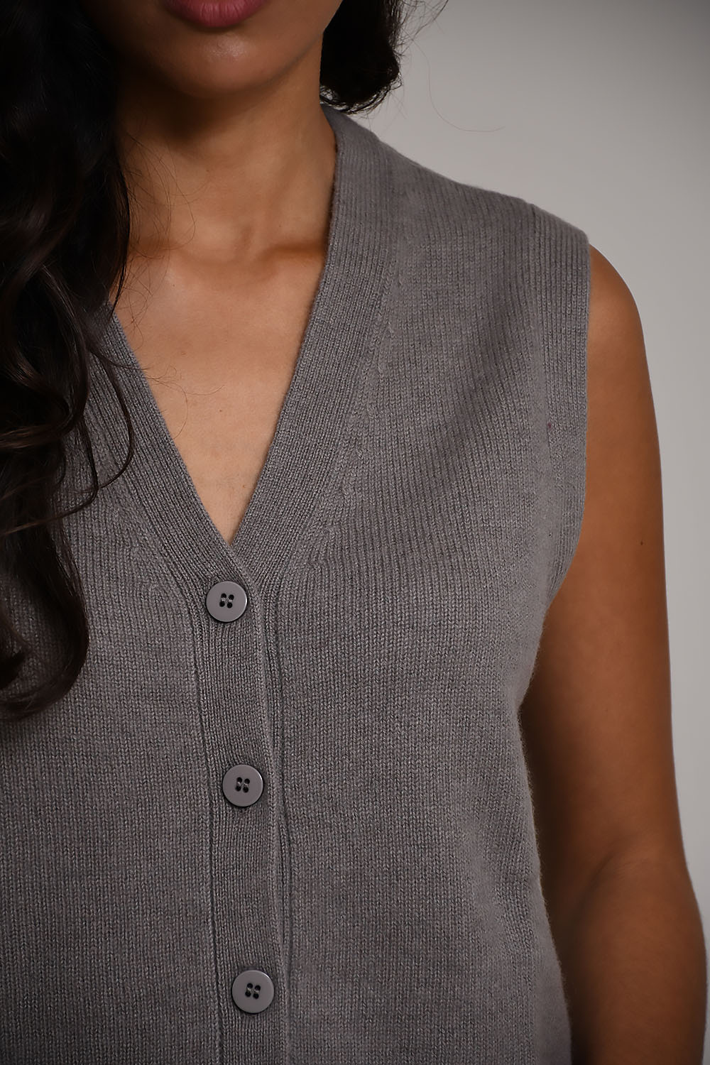 Les tricots de lea Vest Taupe