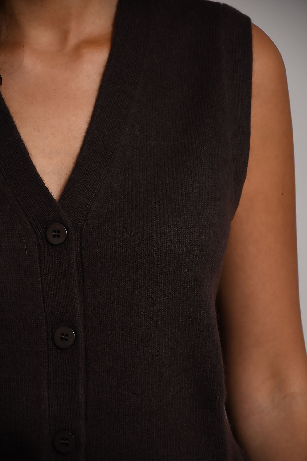 Les tricots de lea Vest Brown