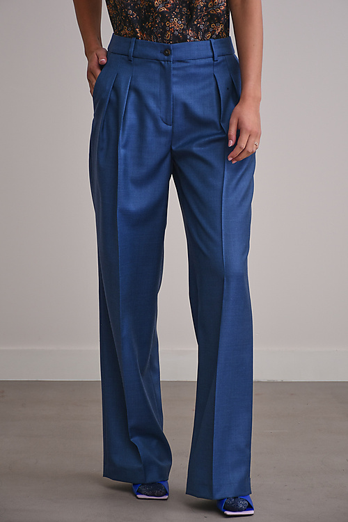 Loulou Studio Trousers Blue