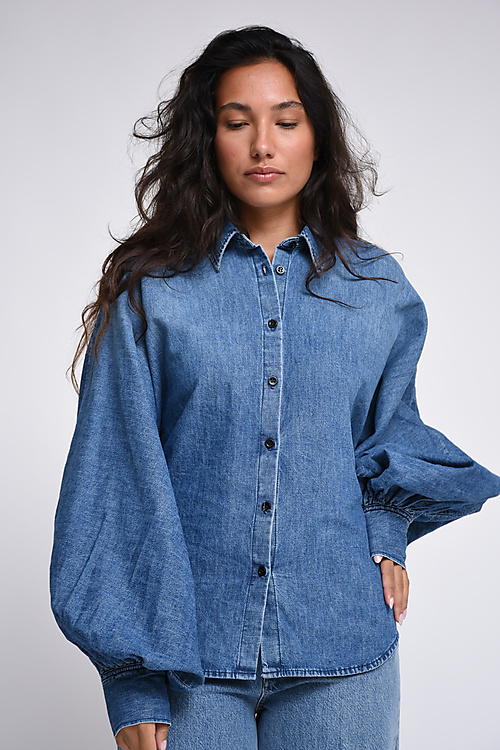Made in Tomboy Blouses Blauw