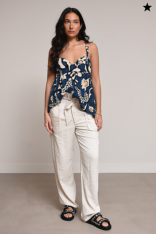 Marant Etoile Broeken Beige