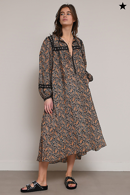 Marant Etoile Jurken Bruin