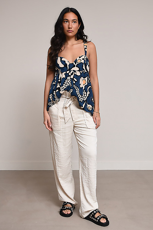 Marant Etoile Broeken Beige