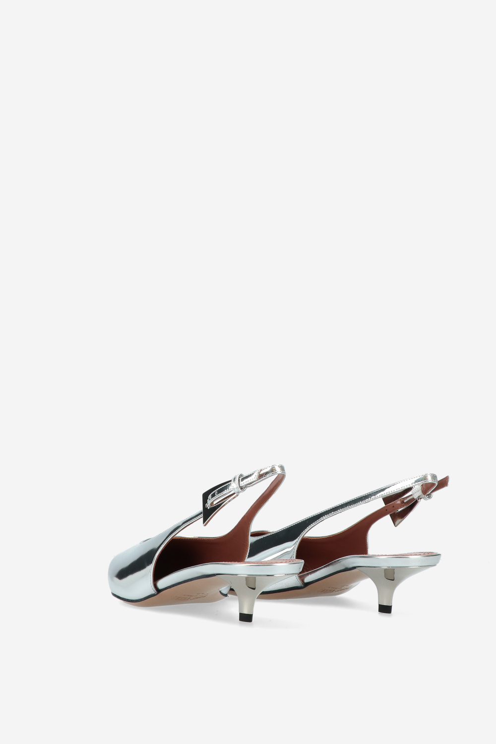 Paris Texas Slingbacks Silver