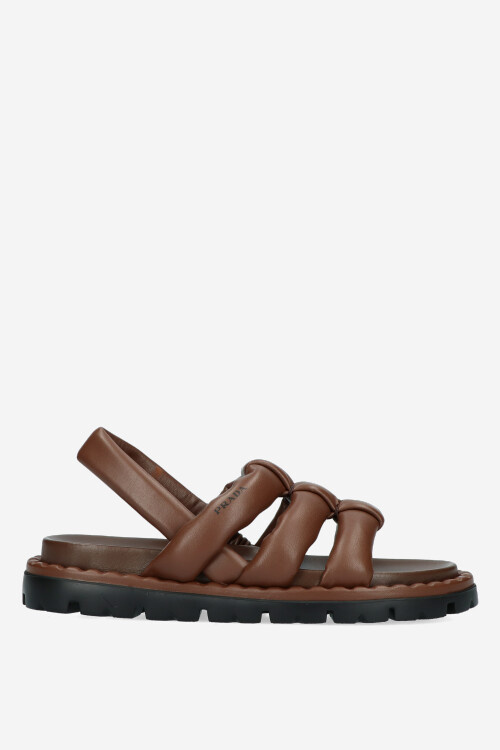 brown prada sandals