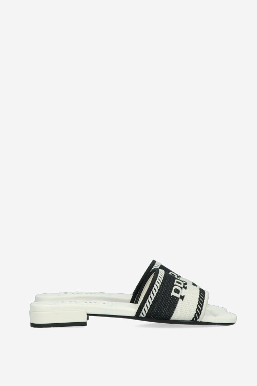 white prada sandals