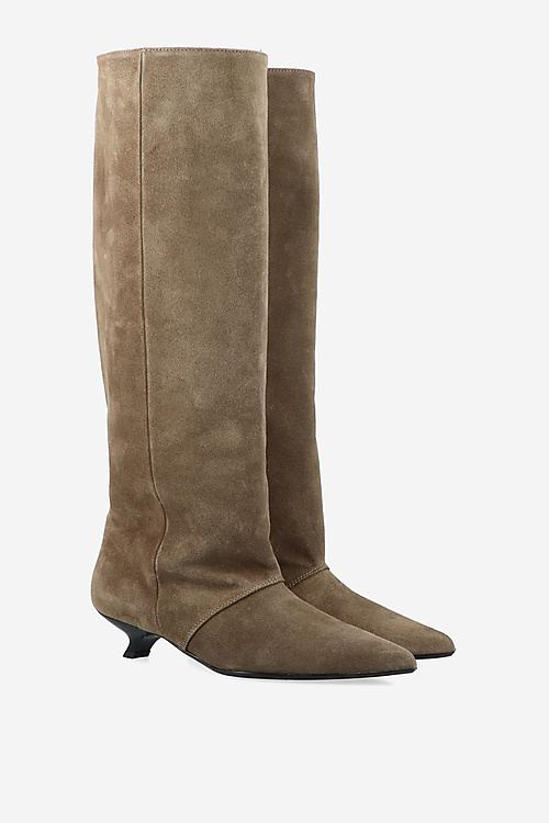 Rotue Laarzen Taupe