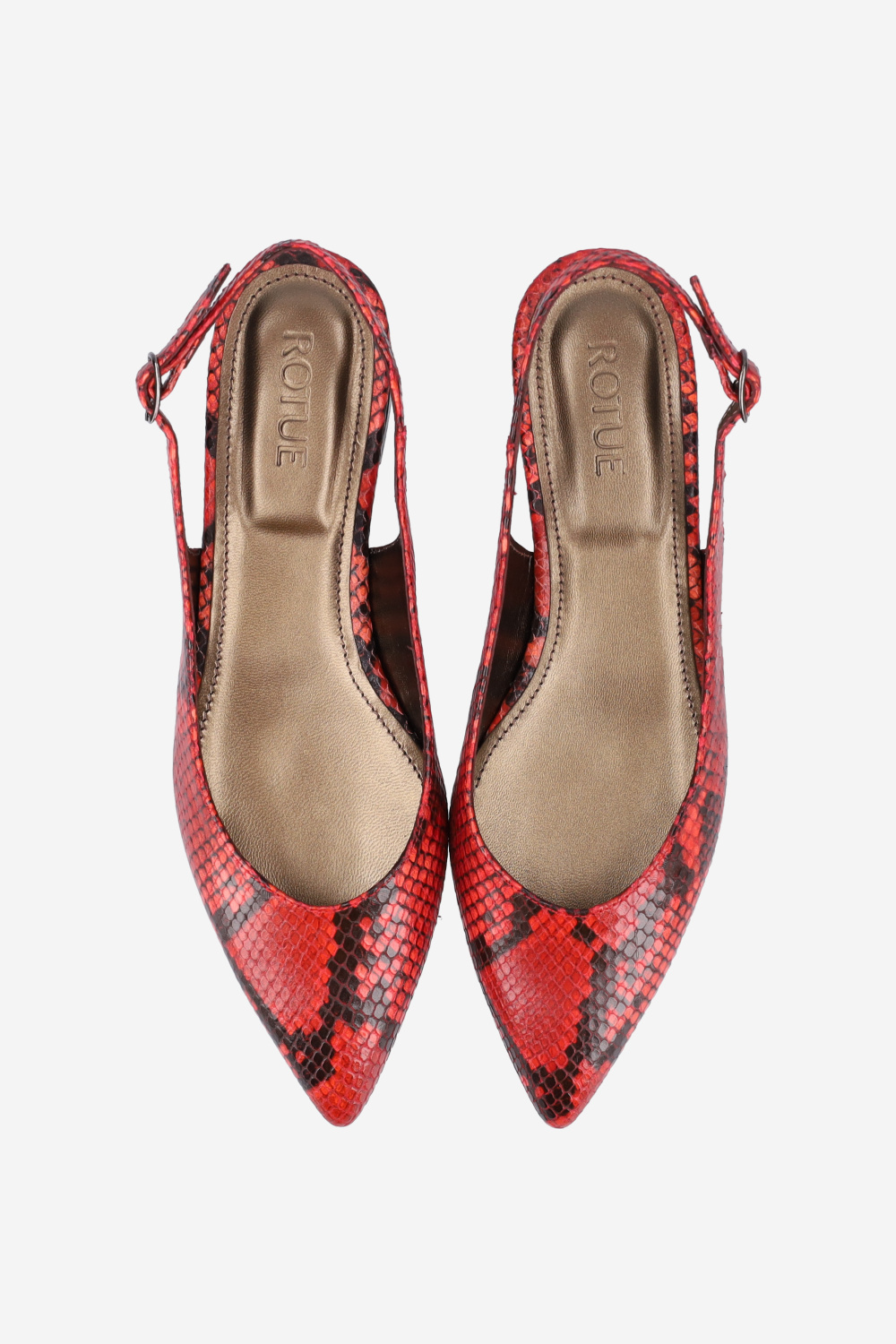 Rotue Slingbacks Rood
