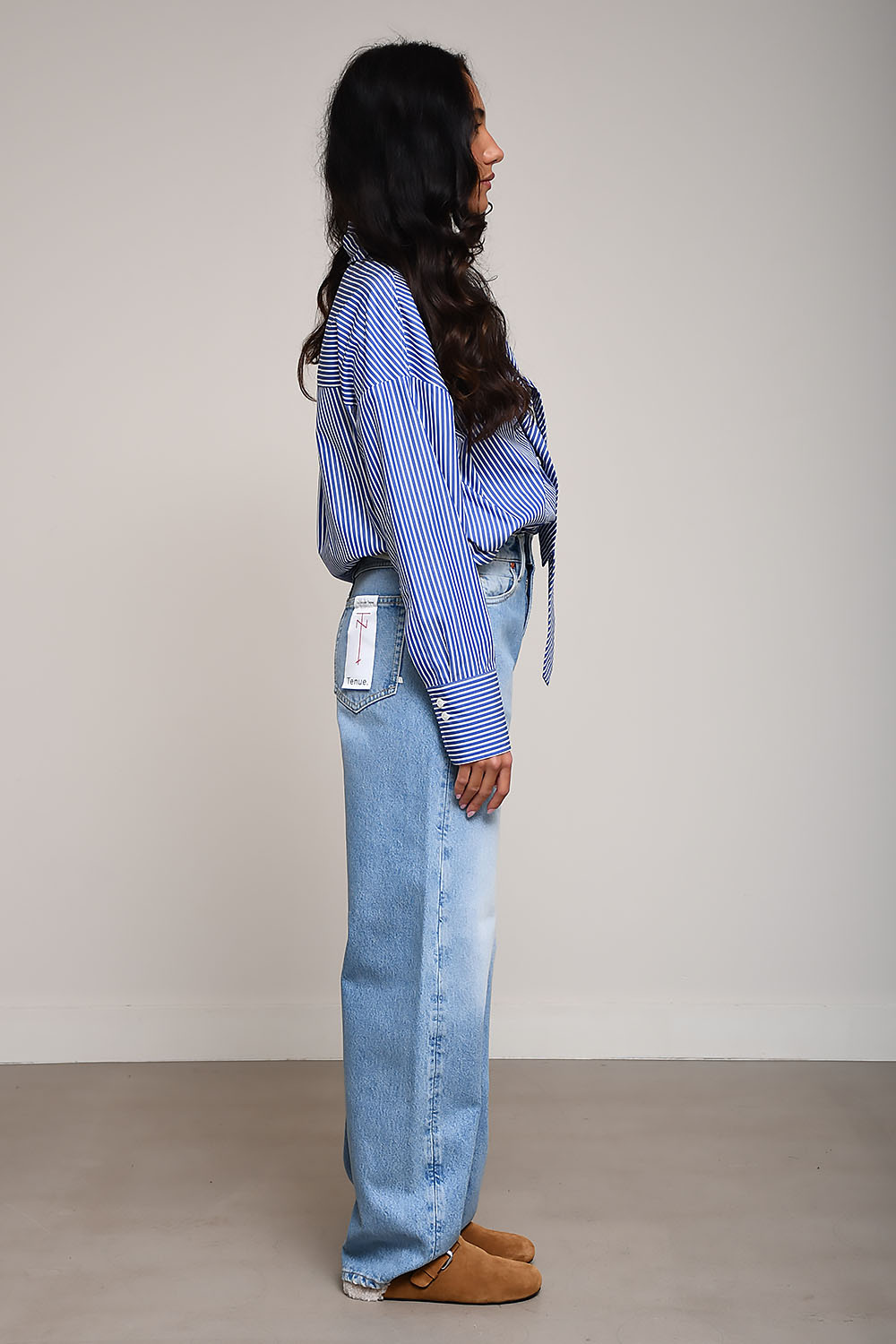 Tenue. Jeans Blauw