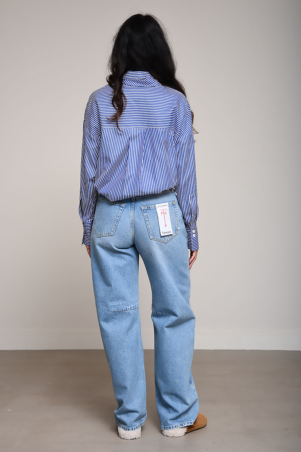 Tenue. Jeans Blauw